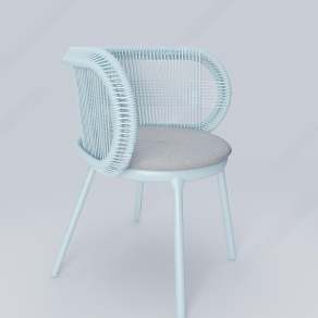 现代户外椅3D模型下载